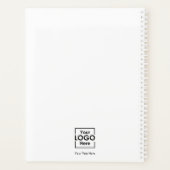 Eenvoudige gepersonaliseerde zakelijke Logo tekst  Planner (Achterkant)