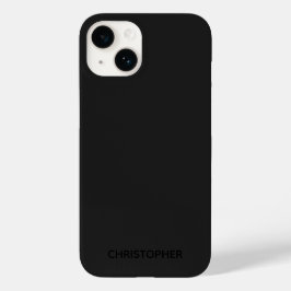 Eenvoudige gepersonaliseerde zwarte Case-Mate 14 Case-Mate iPhone 14 Hoesje