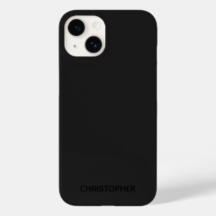 Eenvoudige gepersonaliseerde zwarte Case-Mate 14 Case-Mate iPhone 14 Hoesje