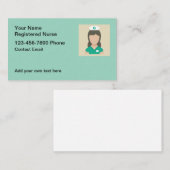Eenvoudige Geregistreerde Verpleegkundige Zakelijk Visitekaartje (Voorkant / Achterkant)