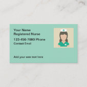Eenvoudige Geregistreerde Verpleegkundige Zakelijk Visitekaartje (Voorkant)