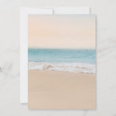 Eenvoudige Geslacht Neutrale Strand Baby Shower Kaart (Achterkant)