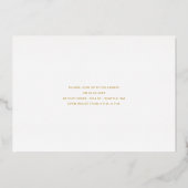 Eenvoudige gespleten Gold Script Photo Afstuderen Folie Uitnodiging (Achterkant)