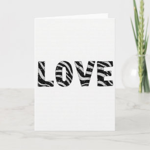 Eenvoudige gestreepte liefdeskaart kaart