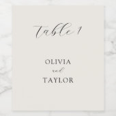 Eenvoudige getallen van de lijst van legante parti wijn etiket (Enkel label)