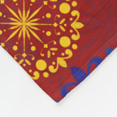 Eenvoudige getextureerde besneeuwde mandala fleece deken (Hoek)