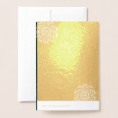 Eenvoudige getextureerde groene bruiloft folie kaarten (Met envelop)