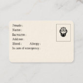 Eenvoudige getrouwheidskaart klantenkaartje (Achterkant)