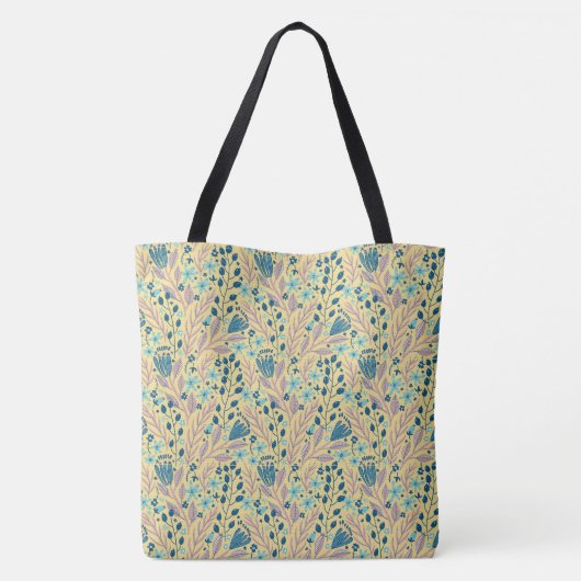 Eenvoudige geverfde Canvas tas van Floral (Achterkant)