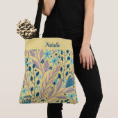 Eenvoudige geverfde Canvas tas van Floral (Dichtbij)