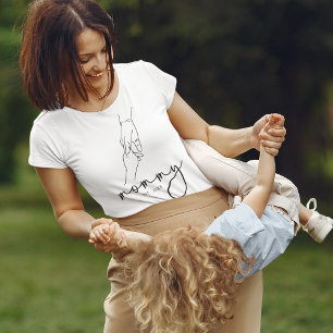 Eenvoudige gevestigde mama t-shirt