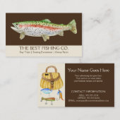 Eenvoudige Geviste handleiding voor zakenvis Visitekaartje (Voorkant / Achterkant)