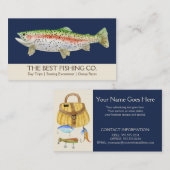 Eenvoudige Geviste handleiding voor zakenvis Visitekaartje (Voorkant / Achterkant)