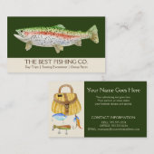 Eenvoudige Geviste handleiding voor zakenvis Visitekaartje (Voorkant / Achterkant)