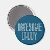 Eenvoudige Geweldige papa Vaderdag | Magneet (Voorkant / Achterkant)