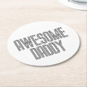 Eenvoudige Geweldige papa Vaderdag | Onderzetter (Gebogen)