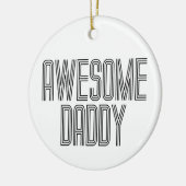 Eenvoudige Geweldige papa Vaderdag | ORNAMENT (Links)