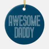 Eenvoudige Geweldige papa Vaderdag | ORNAMENT (Voorkant)