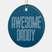 Eenvoudige Geweldige papa Vaderdag | ORNAMENT (Links)