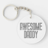 Eenvoudige Geweldige papa Vaderdag | SLEUTELHANGER (Voorkant)