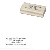 Eenvoudige gewone adresrubberstempels rubberstempel (Gestempeld)