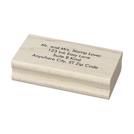Eenvoudige gewone adresrubberstempels rubberstempel (Stempel)