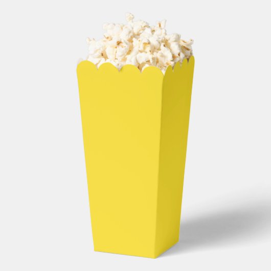Eenvoudige Gewone Gele Popcorn Bedankdoosjes (Popped)