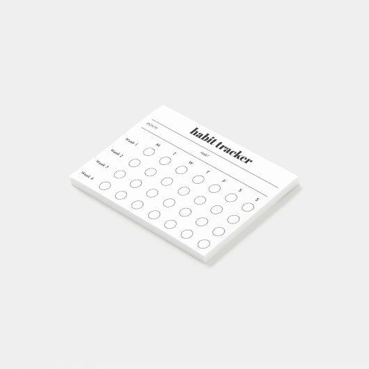 Eenvoudige gewoontetracker Post-IT notities Post-it® Notes (Schuin)