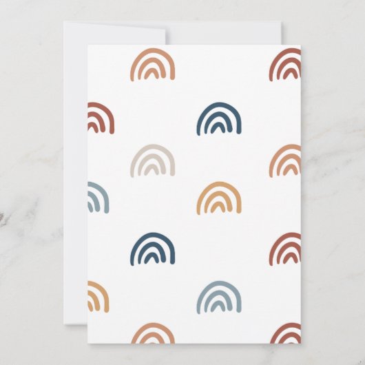 Eenvoudige gezamenlijke uitnodiging op feestdag | (Achterkant)