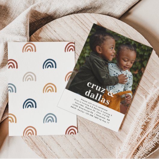 Eenvoudige gezamenlijke uitnodiging op feestdag |