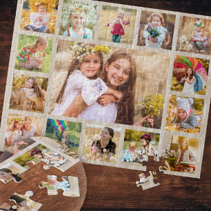 Eenvoudige gezelschap van 15 foto's legpuzzel