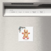 Eenvoudige Gingerbread Man Koekjesliefhebber Magneet (Insitu (Vaatwasser))