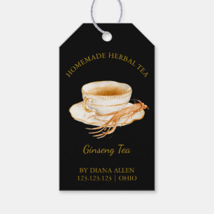 Eenvoudige Ginseng Tea Hang Label Cadeaulabel