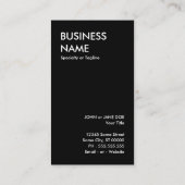 eenvoudige giraf visitekaartje (Achterkant)