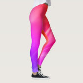 Eenvoudige Girly Abstracte Ombre Roze Aurora Gradi Leggings (Rechts)