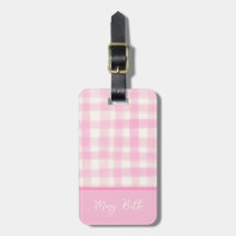 Eenvoudige Girly Roze Hand-getrokken Aquarel Gingh