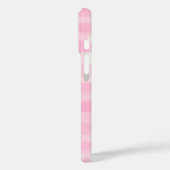 Eenvoudige Girly Roze Hand-getrokken Aquarel Gingh Case-Mate iPhone Case (Achterkant / Links)