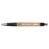 Eenvoudige gladde koper bruin & goud metallic text pen (Voorkant)