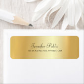 Eenvoudige Glamour Gold-Sjabloon met modern handsc Etiket (Insitu)