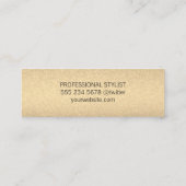 Eenvoudige glamour mini visitekaartje (Achterkant)