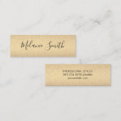 Eenvoudige glamour mini visitekaartje (Voorkant / Achterkant)