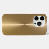 Eenvoudige glanzende metallic faux gouden achtergr Case-Mate iPhone case (Achterkant (horizontaal))