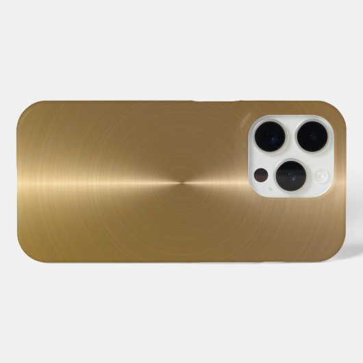 Eenvoudige glanzende metallic faux gouden achtergr Case-Mate iPhone case (Achterkant (horizontaal))