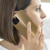 Eenvoudige glanzende metallic faux gouden achtergr Case-Mate iPhone case