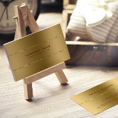 Eenvoudige glanzende metallic gouden textuur visitekaartje