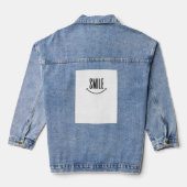 Eenvoudige glimlach denim jacket (Achterkant)