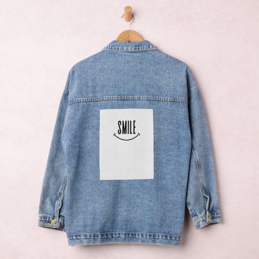 Eenvoudige glimlach denim jacket (Hangar)