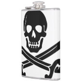 Eenvoudige glimlach Pirate Skull Heupfles (Links)
