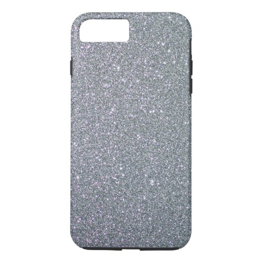 Eenvoudige Glitter Gray Ombre Plain Personeelsklaa Case-Mate iPhone Case (Achterkant)
