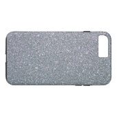 Eenvoudige Glitter Gray Ombre Plain Personeelsklaa Case-Mate iPhone Case (Achterkant (Horizontaal))